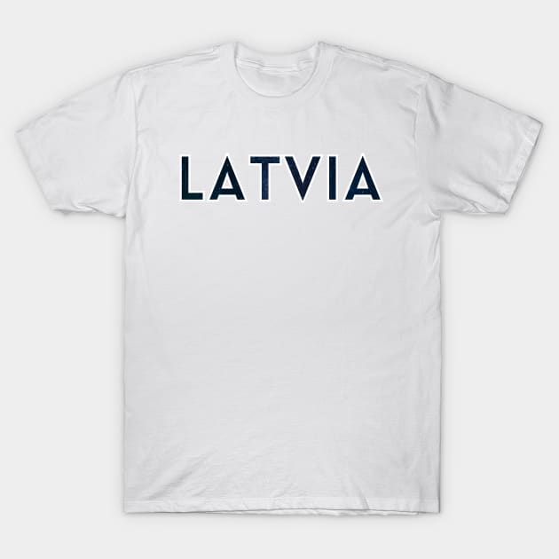 Starry latvian latviski - Latvia T-Shirt by LukjanovArt